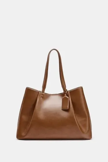 Zara Сумка-шопер с защипами