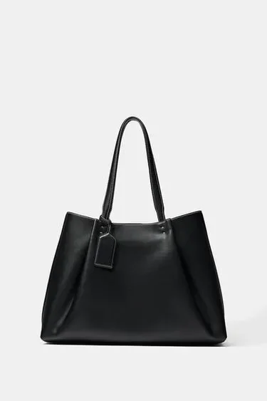 Zara Сумка-шопер с защипами