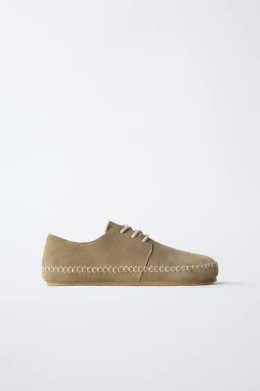 Zara Кожаные туфли «BAREFOOT»