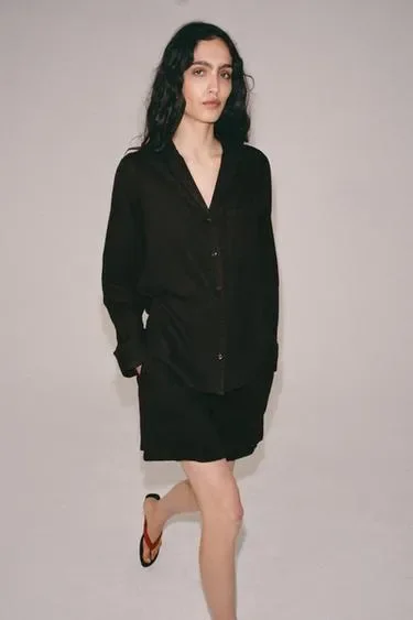 Льняные шорты — коллекция ZARA «ZW»