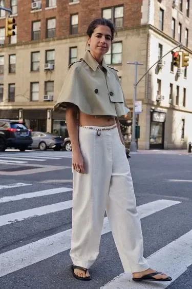 Zara Укороченный тренч коллекция ZARA «ZW» лимитированная серия