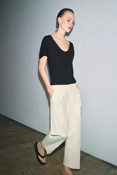 Zara Укороченные брюки — коллекция ZARA «ZW»