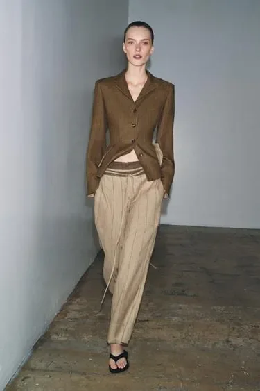 Блейзер из смесового льна — коллекция ZARA «ZW»