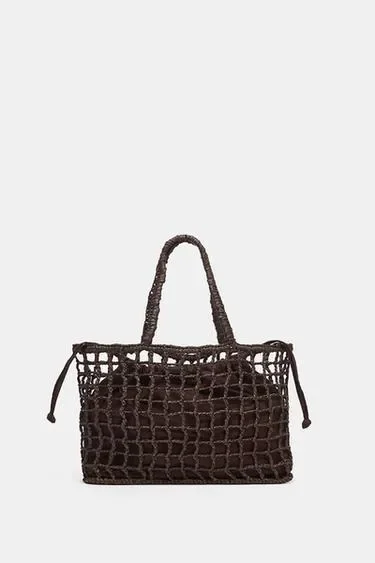 Zara Плетеная сумка купить с доставкой.