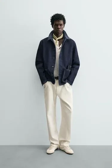Zara Джинсовая куртка с карманами