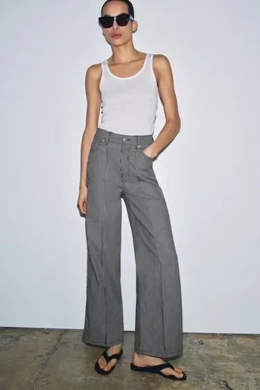 Джинсы  с высокой посадкой — коллекция Zara «Zw»
