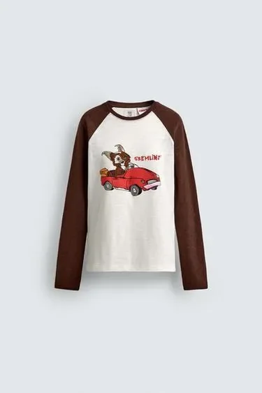 Футболка из хлопка с иллюстрацией Gremlins™ & © X Dylan´S T-Shirt Club X Zara