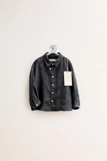 ZARA «TIMELESS» — куртка-рубашка из 100% льна