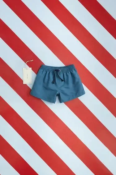 ZARA «TIMELESS» — однотонные плавки-бермуды