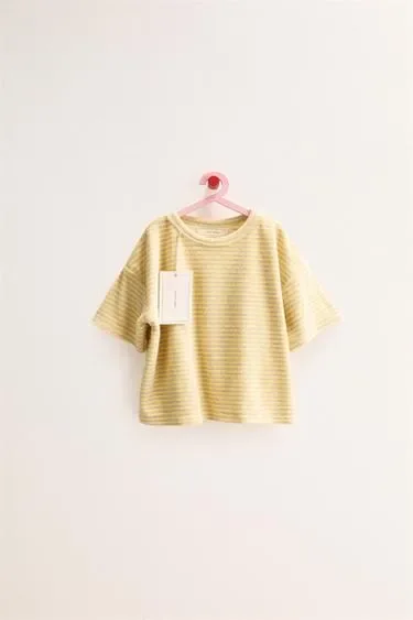 Zara «Timeless» - футболка махровая в полоску- Заказать в России