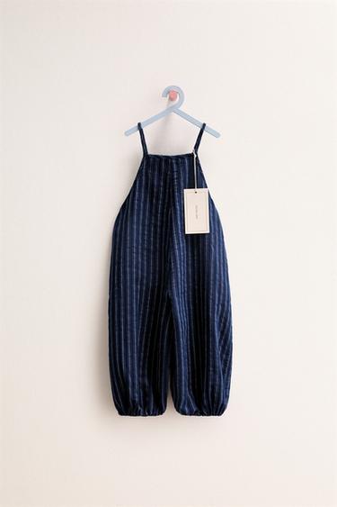 ZARA «TIMELESS» - длинный комбинезон в полоску купить с доставкой.