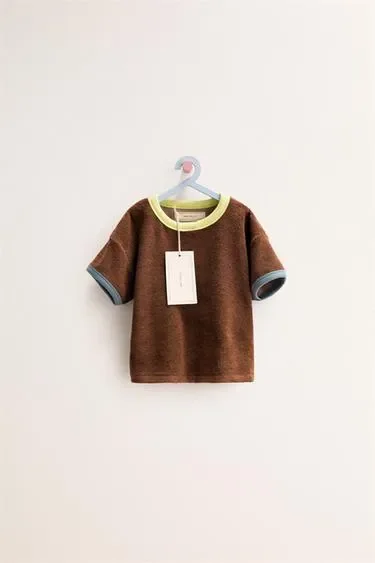 Футболка ZARA «TIMELESS» из махровой ткани
