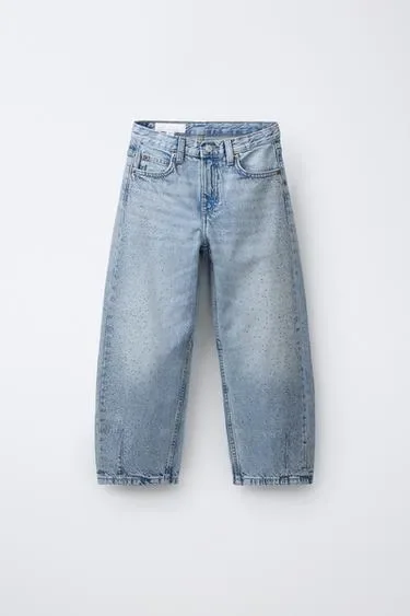 Zara Джинсы  со стразами