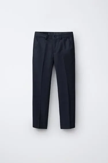 Zara Брюки из хлопка и льна