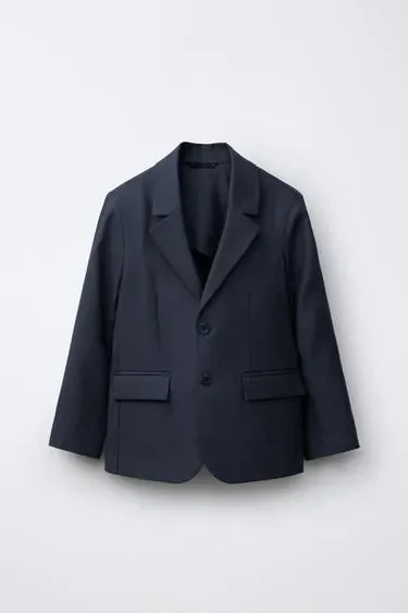 Zara Костюмный блейзер из хлопка и льна купить с доставкой.