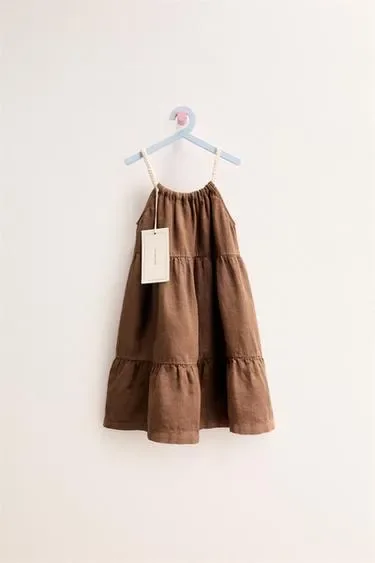 Zara ZARA «TIMELESS» — платье из 100% льна с панелями