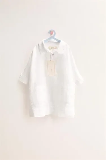 Zara Платье-рубашка из 100% льна — ZARA «TIMELESS»