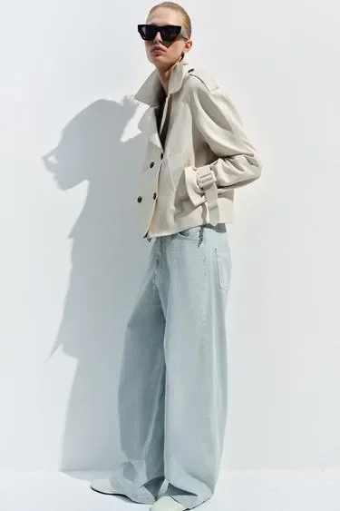 Zara Кожаная куртка ZW лимитированная серия купить с доставкой.