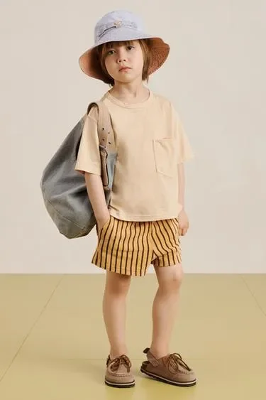 Zara Полосатые терри бермуды