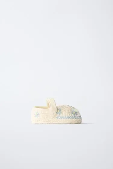Zara Теплые вязаные ботиночки