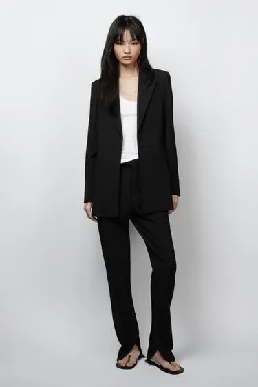 Zara Узкие брюки из шерсти — коллекция ZARA «ZW» лимитированная серия купить с доставкой.