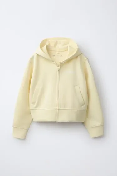Zara Толстовка с молнией и модалом