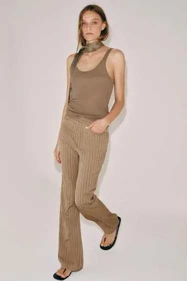 Zara Брюки клёш в полоску — коллекция ZARA «ZW»