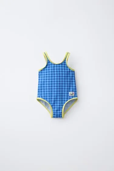 2-6 лет/купальник в клетку CASA LAWA X ZARA KIDS
