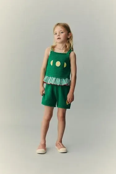 Вязаный топ кроше Casa Lawa X Zara Kids- Заказать в России