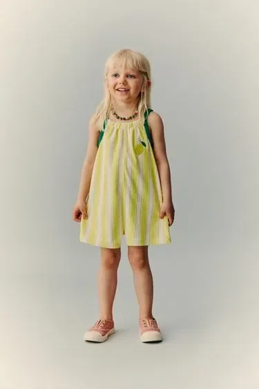Платье с вышивкой в виде лимонов — CASA LAWA X ZARA KIDS