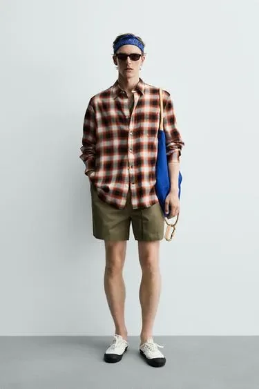 Рубашка в клетку Zara «Aaron Levine»