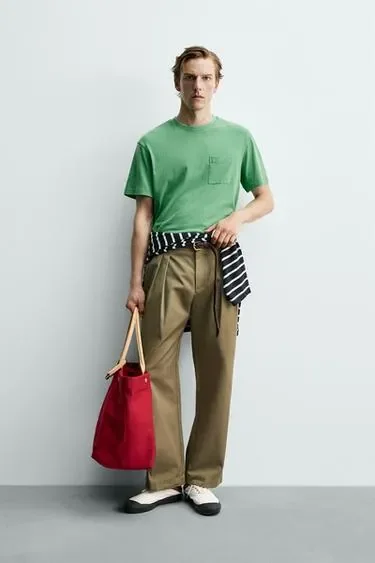 Футболка с карманом Zara «Aaron Levine»