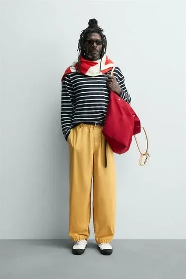 Хлопковые брюки Zara «Aaron Levine»