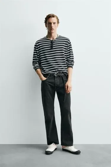 Джинсы прямого кроя  Zara «Aaron Levine»- Заказать в России