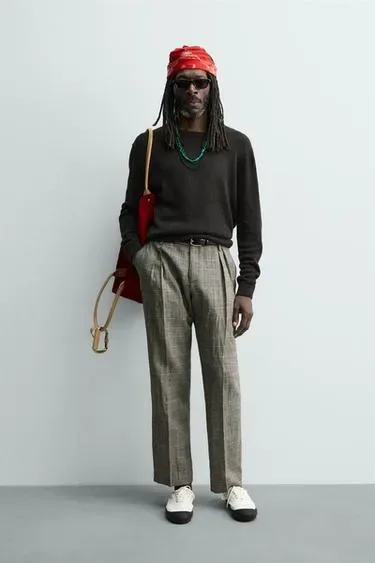 Свитер из 100% льна ZARA «AARON LEVINE»
