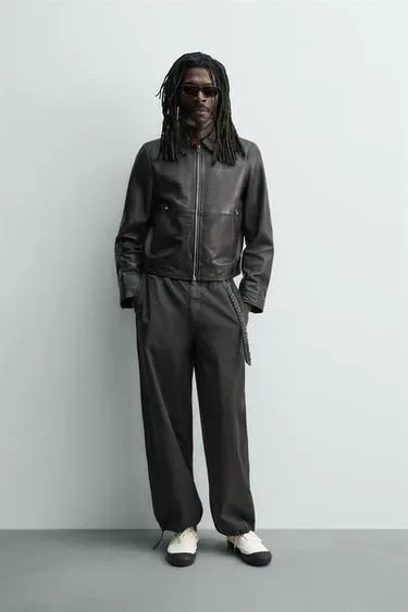 Zara Кожаная куртка ZARA «AARON LEVINE»
