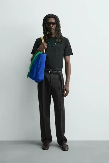 Футболка с карманом Zara «Aaron Levine»