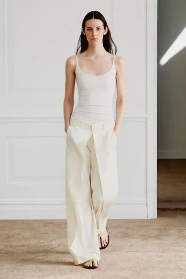 Брюки с защипами спереди — коллекция Zara «Zw»