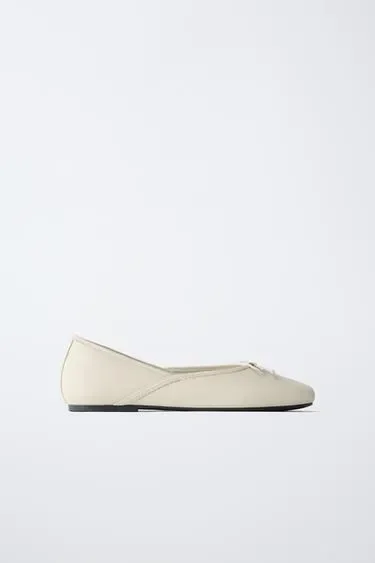 Zara Кожаные балетки