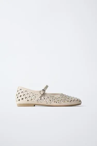 Zara Балетки со стразами