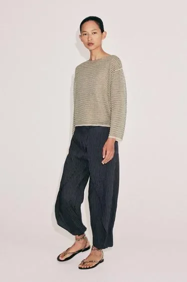 Брюки-парео в полоску — коллекция ZARA «ZW»