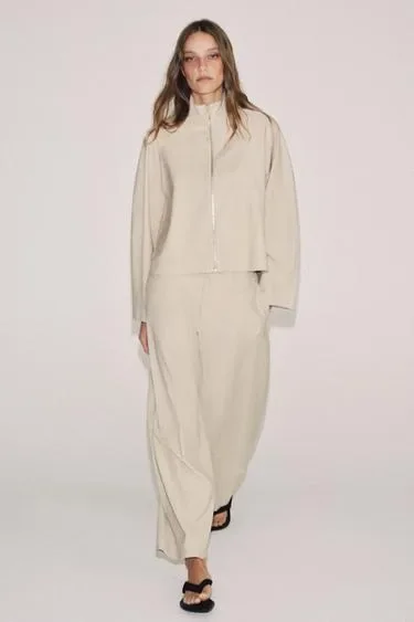 Zara Брюки баллон из смесовой шерсти — коллекция ZARA «ZW» купить с доставкой.