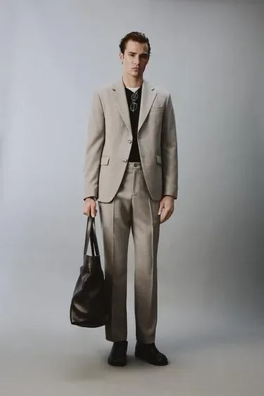 Zara Костюмные брюки с шерстью 