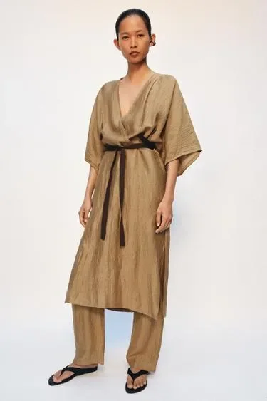 Туника из смесового льна — коллекция ZARA «ZW»