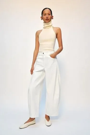 Джинсы коллекция Zara «Zw» Ankle баллон со средней посадкой