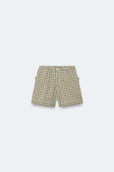 Zara Бермуды в клетку. лимитированное издание, 2-14 лет