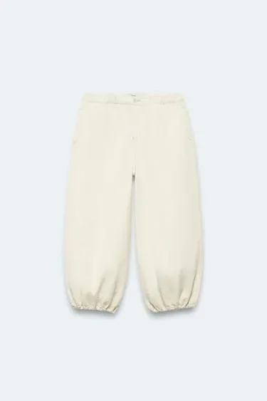 Zara 2-14 лет / брюки-саруэль из хлопка и льна лимитированная коллекция