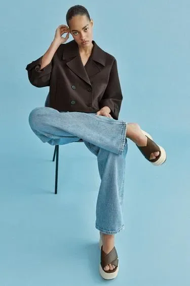 Zara Платформа с перекрестными ремешками