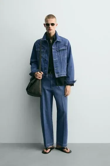 Zara Джинсы чинос прямого кроя купить с доставкой.