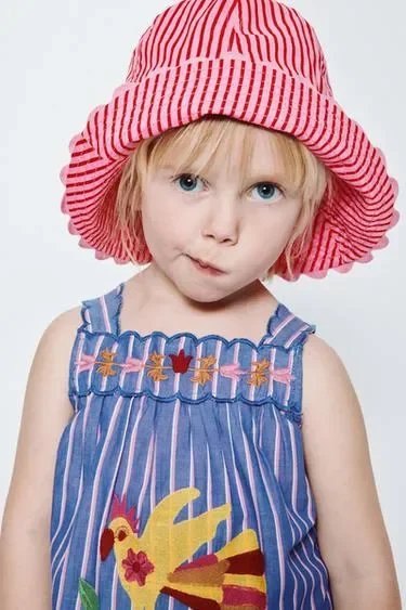 Топ в полоску с вышивкой Sissel Edelbo X Zara Kids
